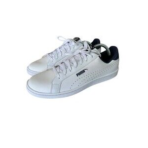 PUMA Smash Perforated C White Navy Shoes Brand New No Box Size 12